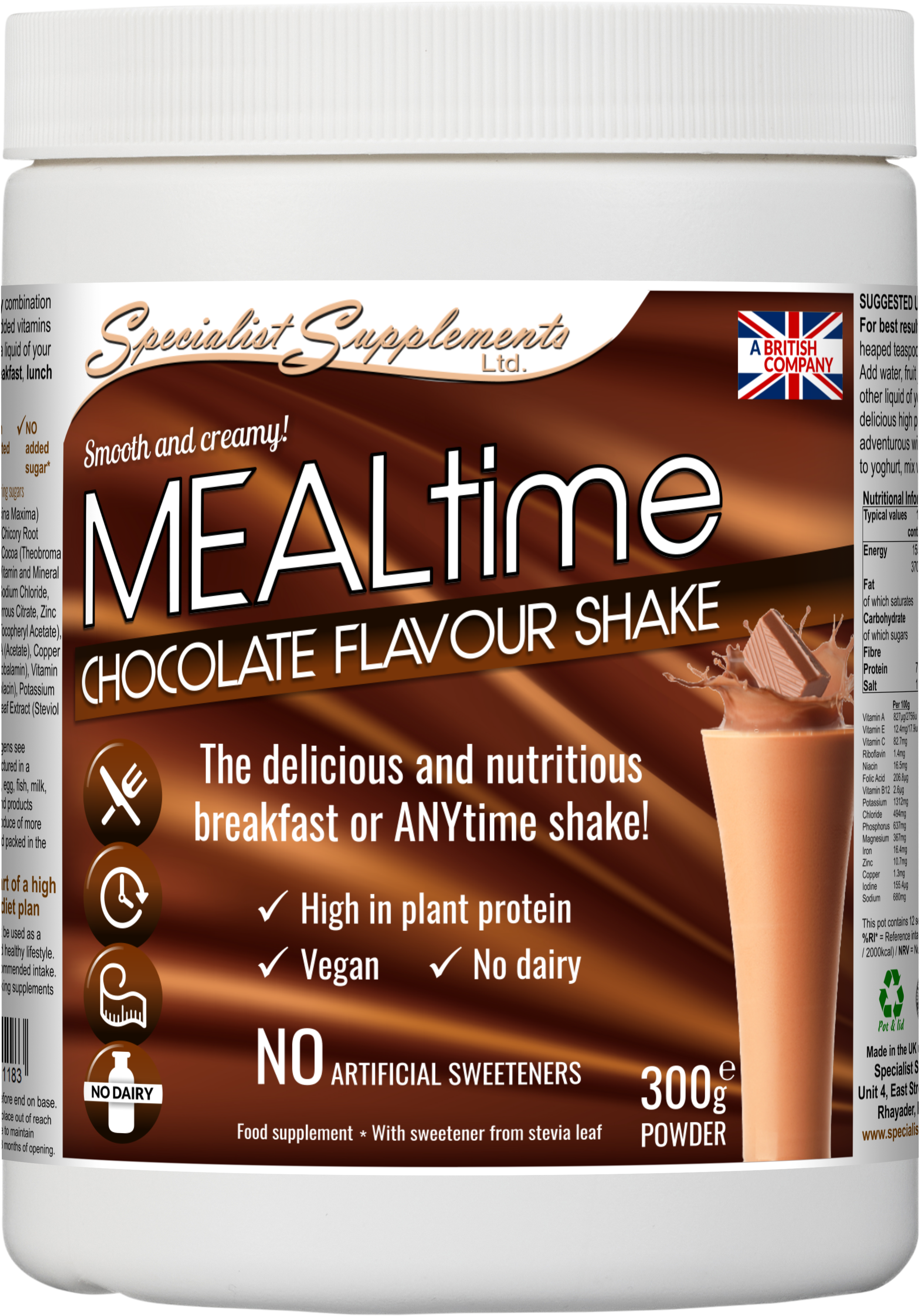 Wholesale private label meal time (Chocolate Flavour) shake