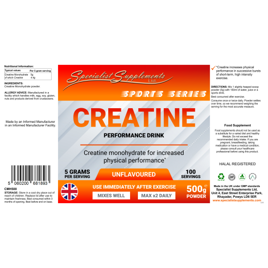 Creatine (CMH500) pdr (SPECIAL OFFER)