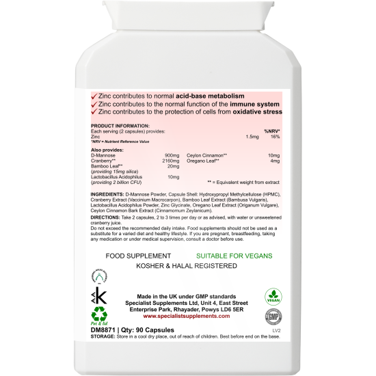 D-Mannose Power Complex (DM8871) caps (SPECIAL OFFER)