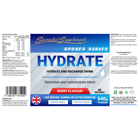 Hydrate (HYDRA-540) pdr (SPECIAL OFFER)
