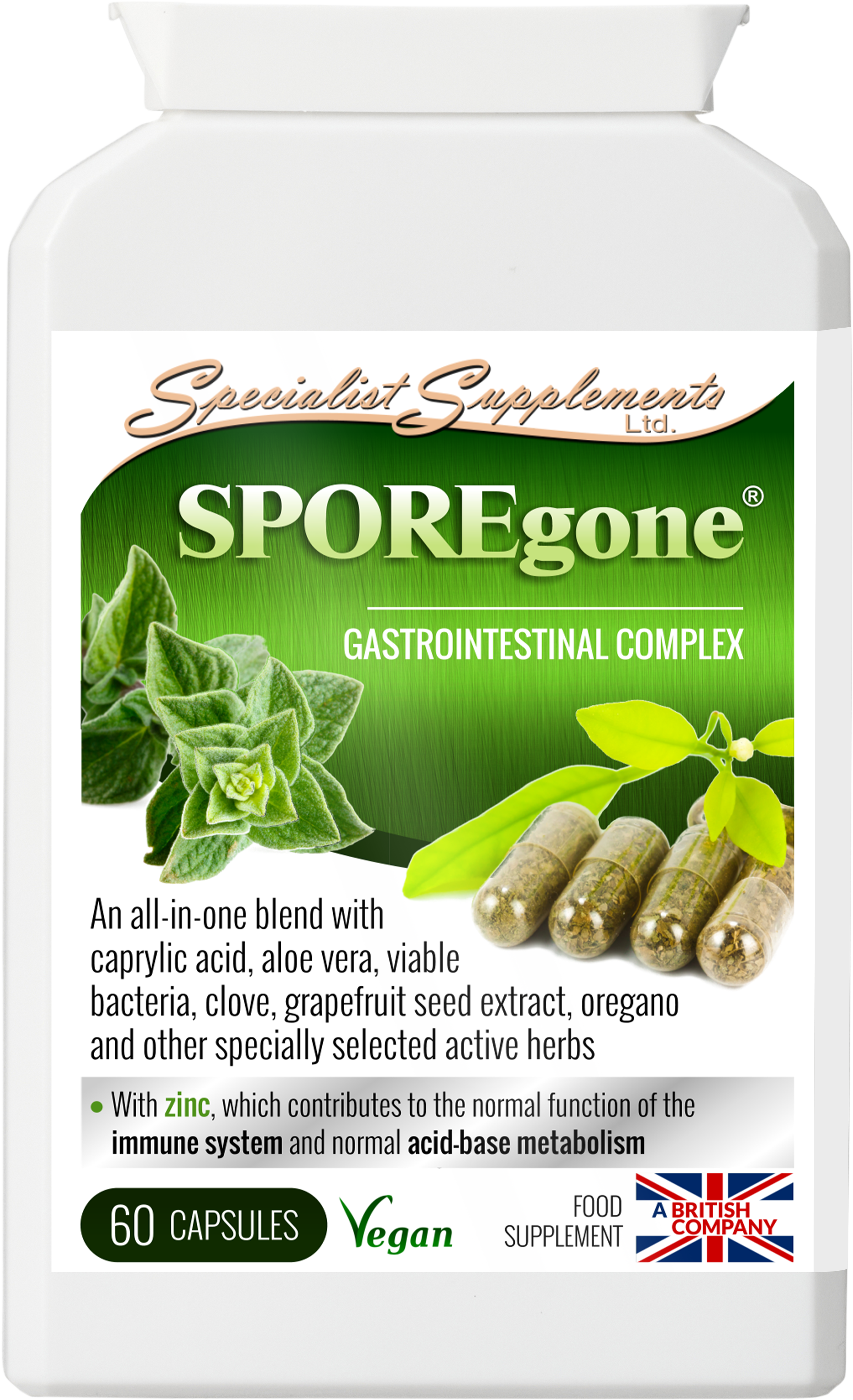 Wholesale private label spore gone capsules