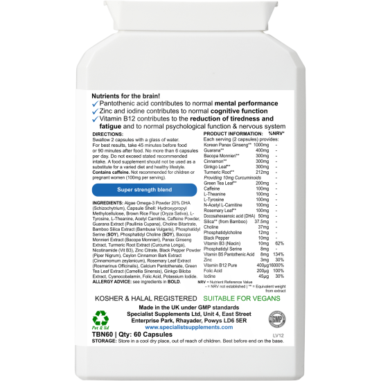 Turbo Brain (TBN60) caps